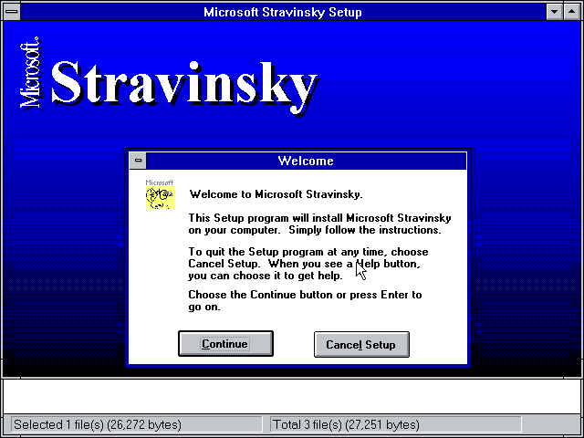 Microsoft Multimedia Stravinsky: The Rite of Spring Install (1995)
